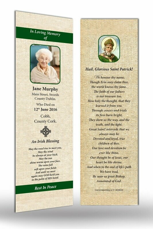 Memorial Bookmark RT RS 09