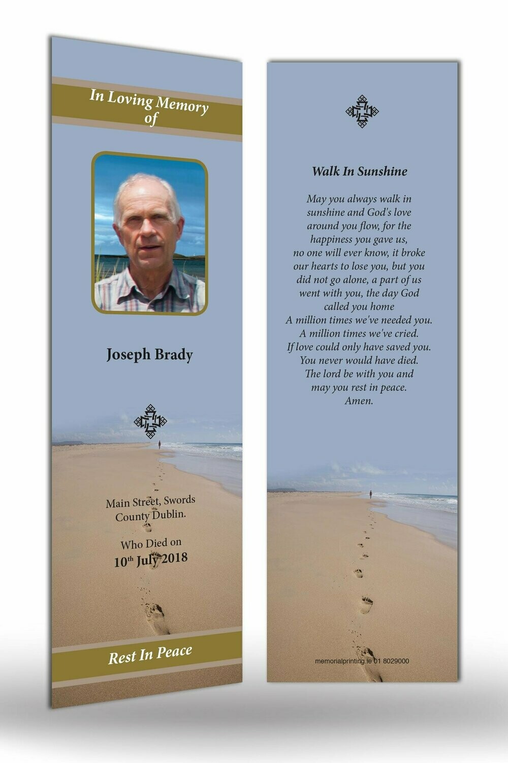 Memorial Bookmark SC MC 01