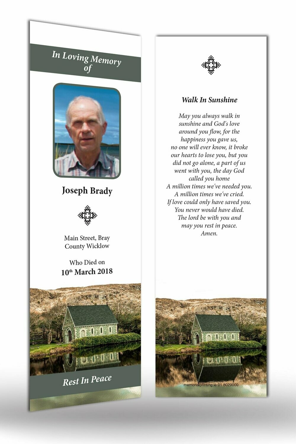 Memorial Bookmark SC MC 11