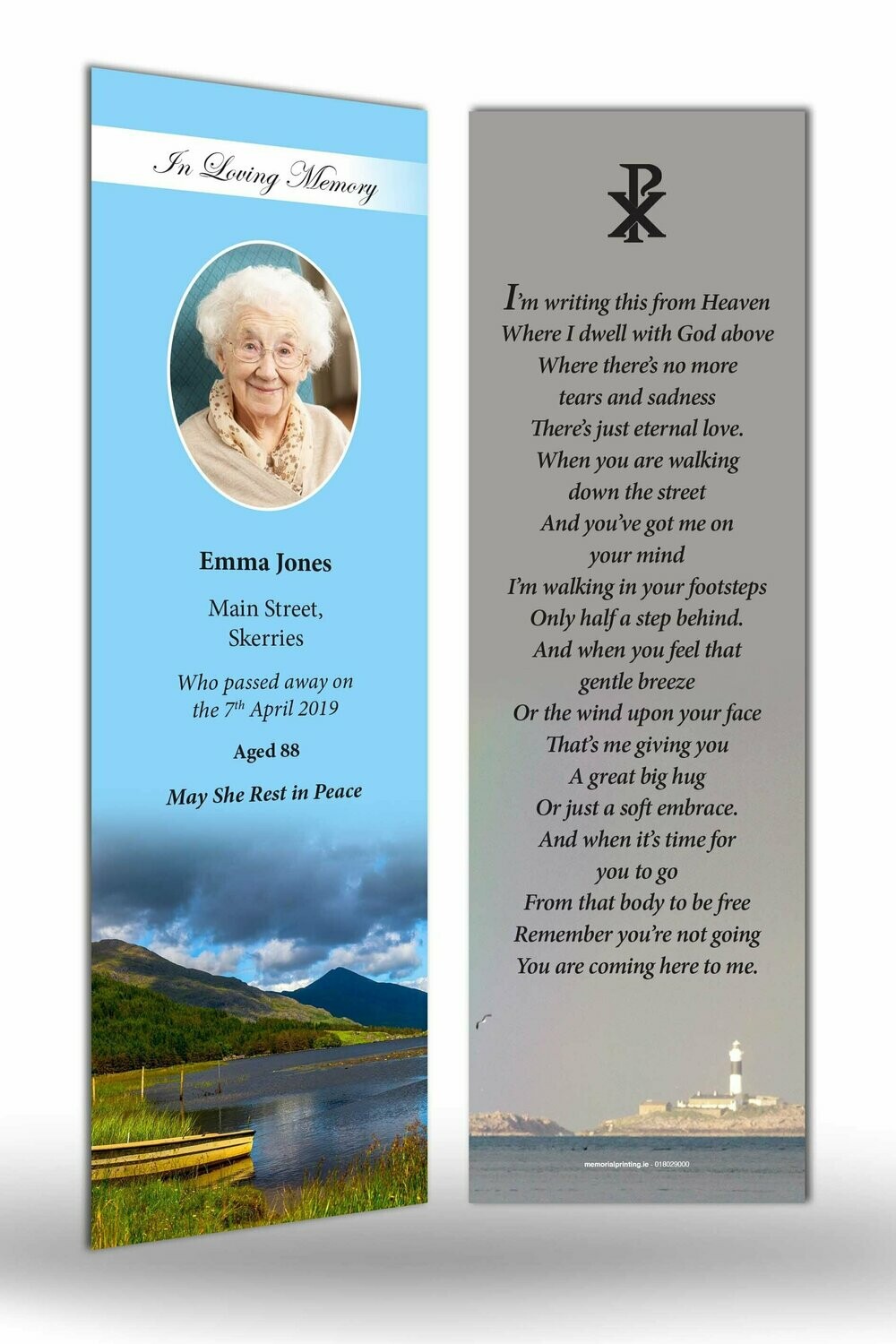 Memorial Bookmark SC SC 01
