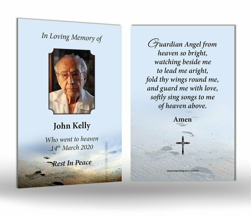 Footprints Memorial Wallet Card RT RE 14