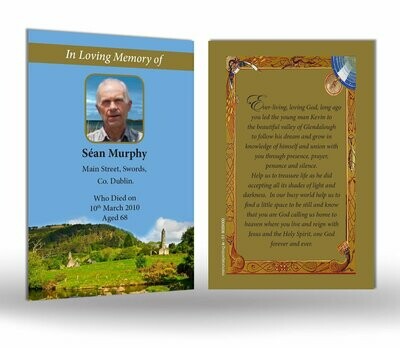 Glendalough Memorial Wallet Card RT RS 08