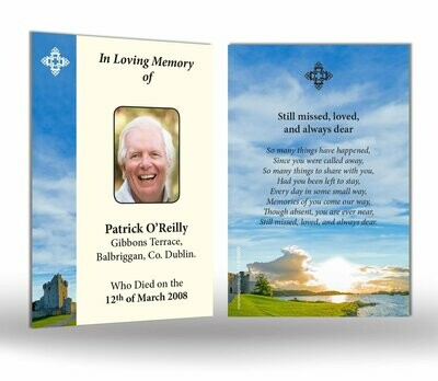 Scenic/Celtic Memorial Wallet Card SC IS 04