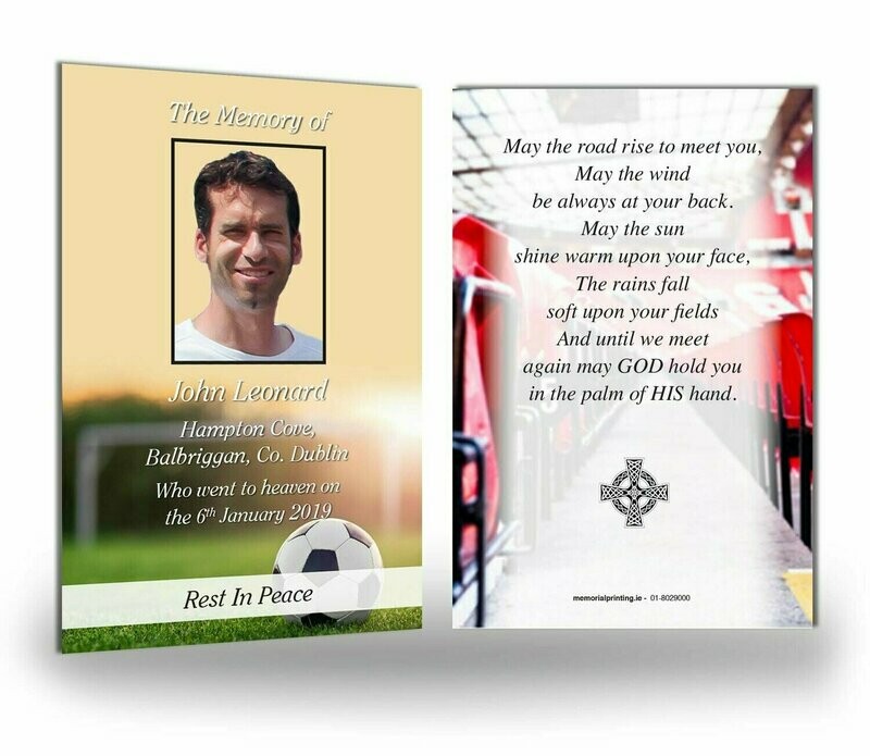 Football/Soccer Memorial Wallet Card SO SP 009