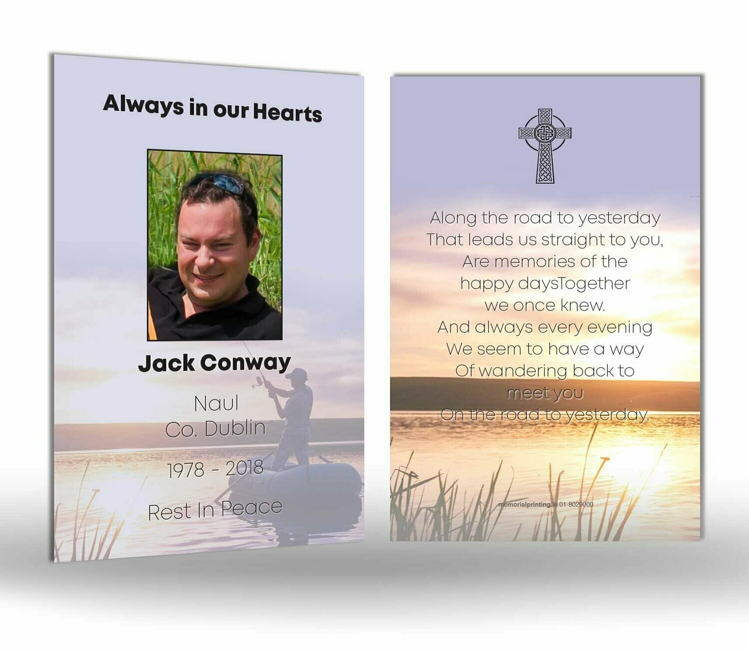 Fishing Memorial Wallet Card SO SP 03