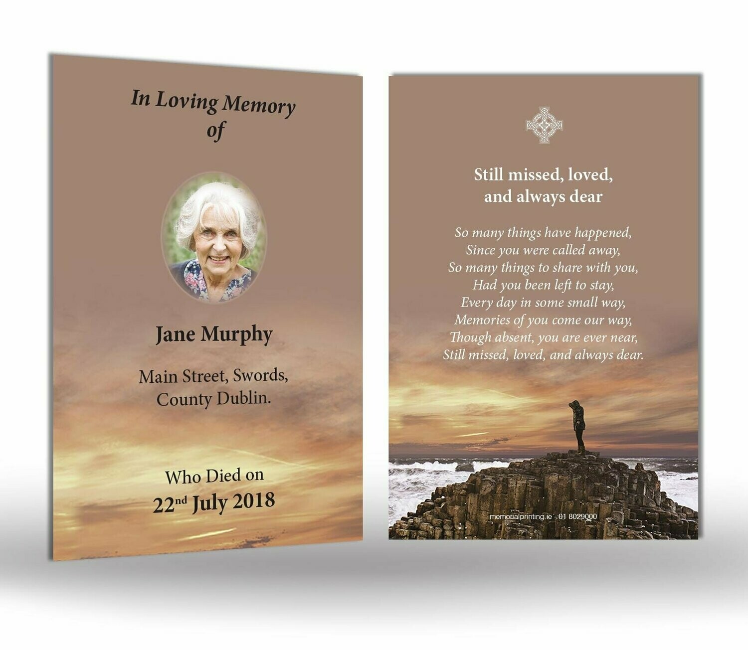 Giants Causeway Memorial Wallet Card SC IS 03