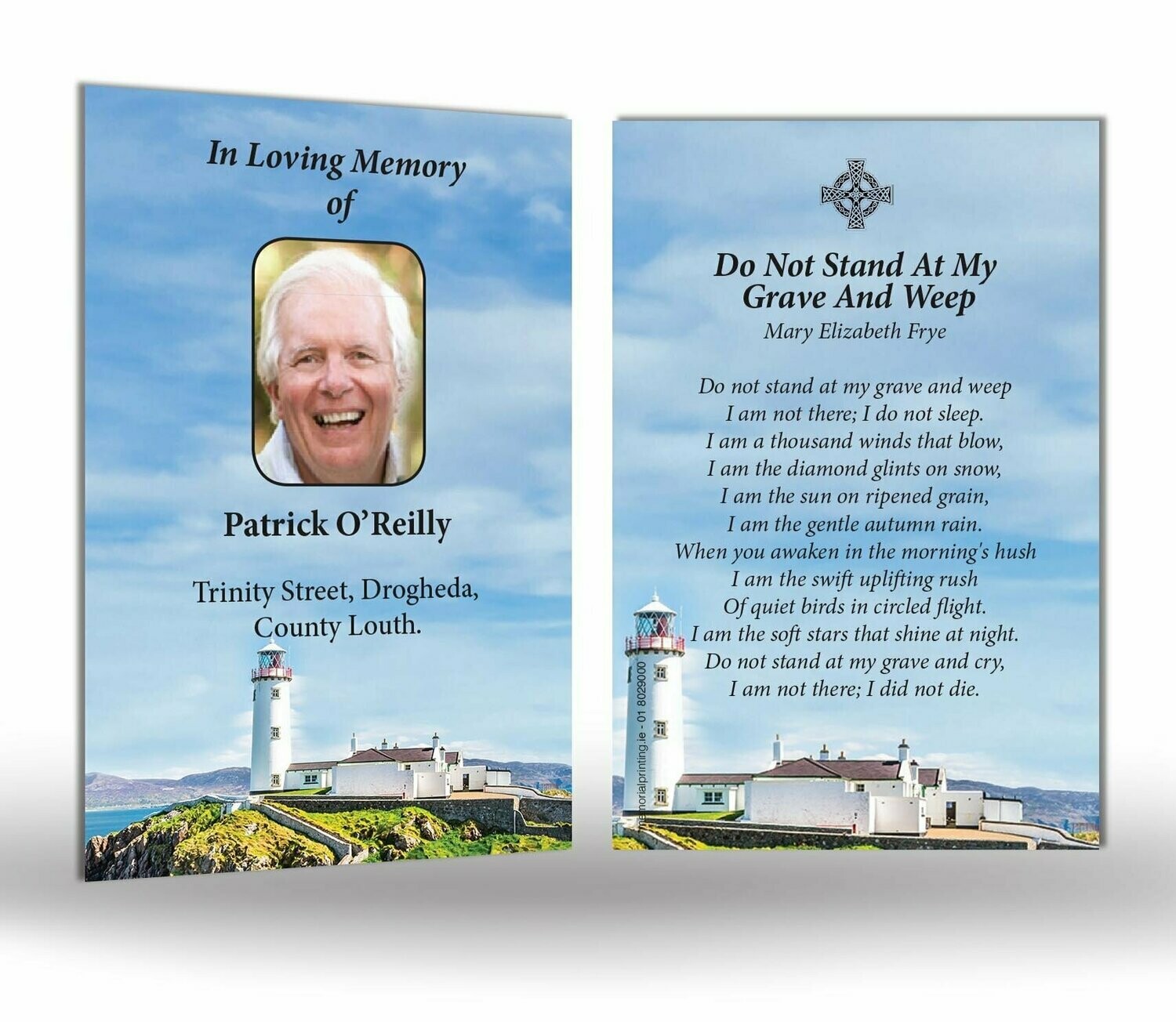 Lighthouse Memorial Wallet Card SC IS 05