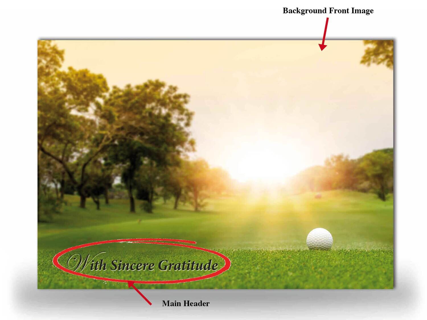 Bespoke Acknowledgement Card