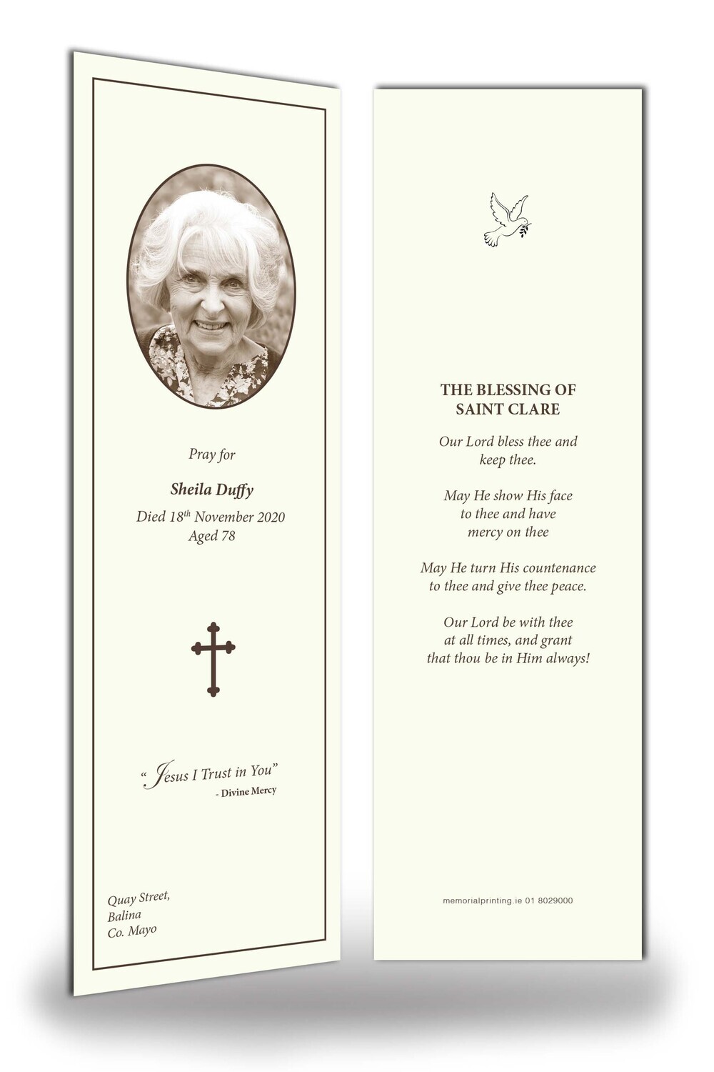 Memorial Bookmark RT TRAD 11