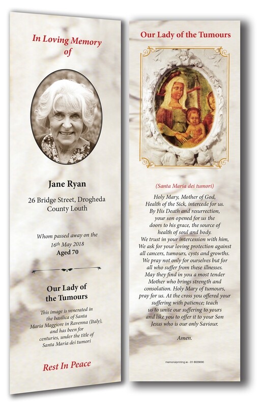 Memorial Bookmark RT TRAD 13