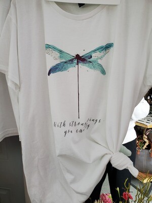 Dragonfly White T-Shirt