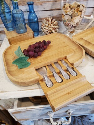 Bamboo Cutting Boards with Hidden Tools