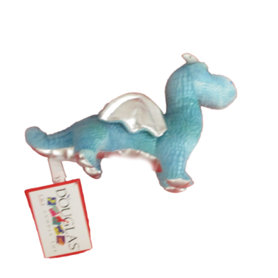 Small  Stuffed Blue Dragon - Douglas