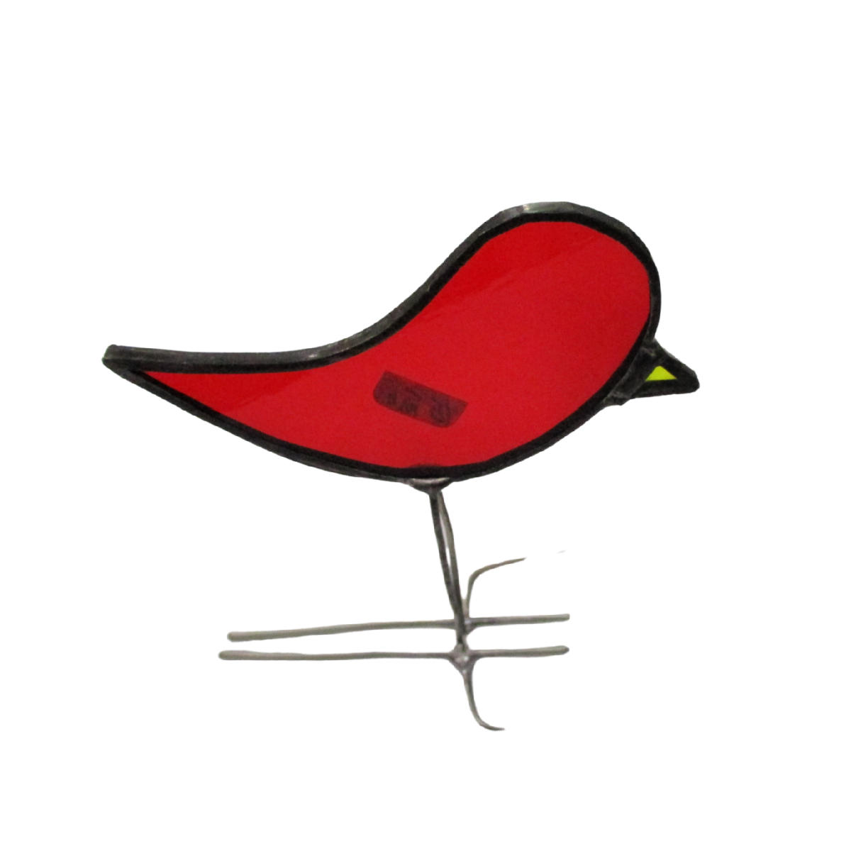 Standing, Stained Glass Red Bird by Michelle O&#39;Brien