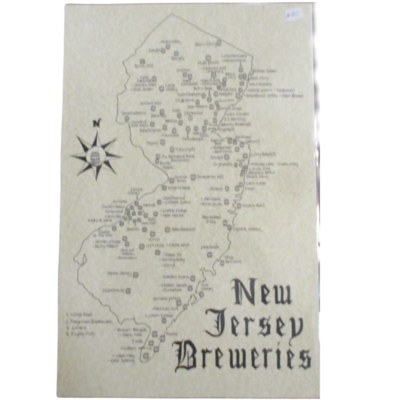 Artist drawn map of &quot;New Jersey Breweries&quot;