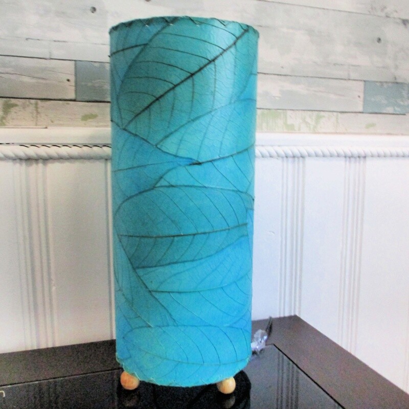 Cocoa Leaf Cylinder in Sea Blue