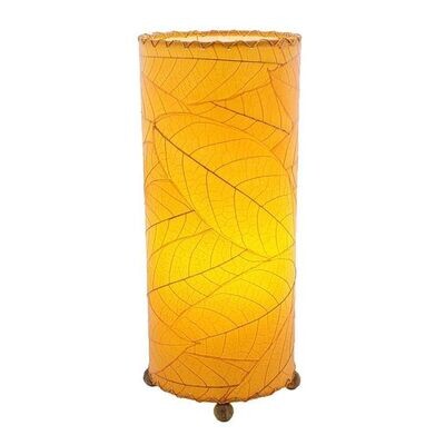 Eangee Cocoa Leaf Cylinder Table Lamp - Orange Free Shipping