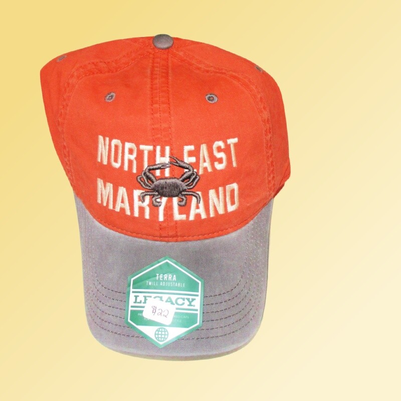 Legacy Hat with Blue Crab & North East MD