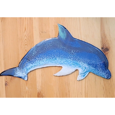 Resin &amp; Wood Dolphin - handmade by Grace Inspired - Rising Sun, Md