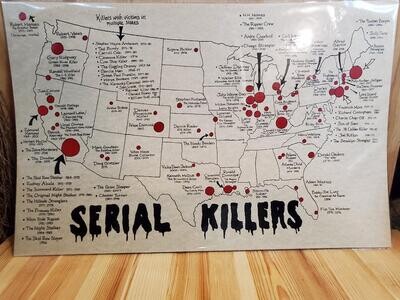 Artist drawn &quot;Serial Killer Map&quot;