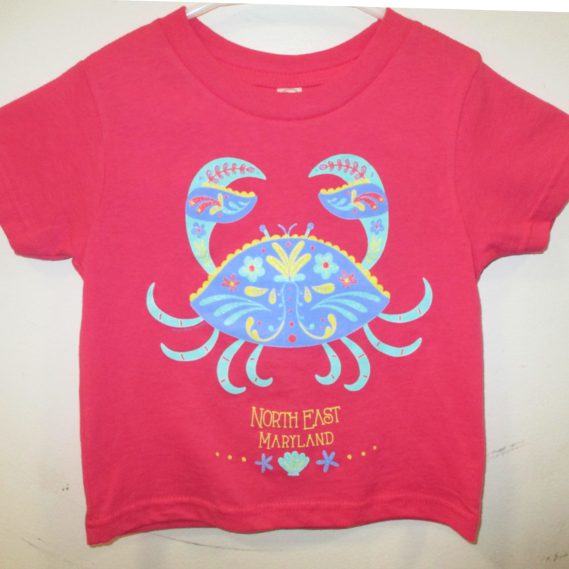 Toddler Tee Shirt w/Crab