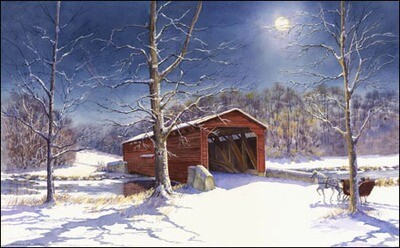 &quot;Snow Moon&quot; signed &amp; numbered print by Geraldine McKeown