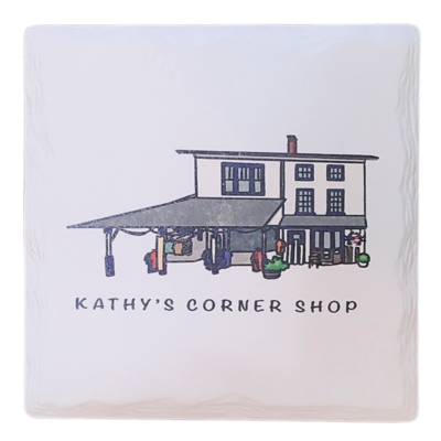 Kathy&#39;s Corner Shop Coaster