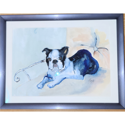 Original Watercolor &quot;American Gentleman&quot; by Paulette Smythe - Havre de Grace, MD