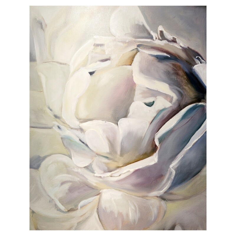 Gina Dell's Large White Floral