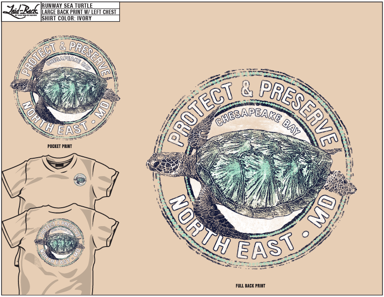 Crew Neck Comfort Color Turtle Tee