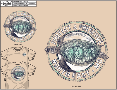 Crew Neck Comfort Color Turtle Tee