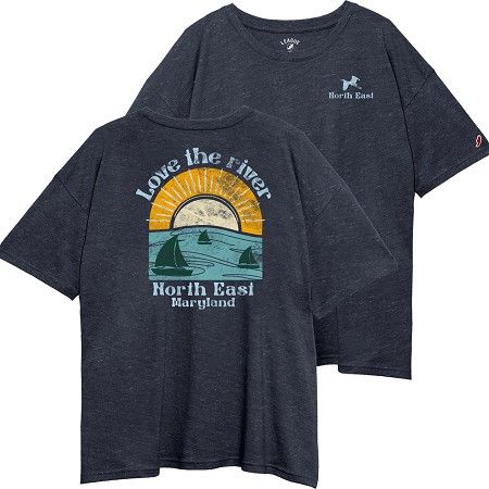 Crew Neck Love the River Tee