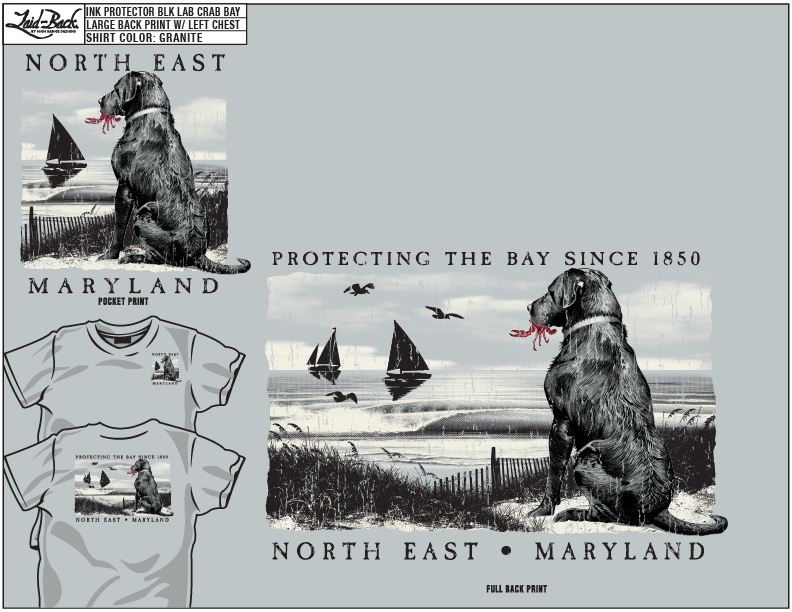Crew Neck  Comfort Color Lab Protecting Bay