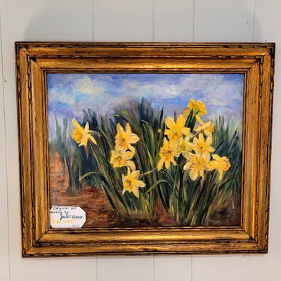 Daffodils - Original oil by Janet Dixon - North East. MD