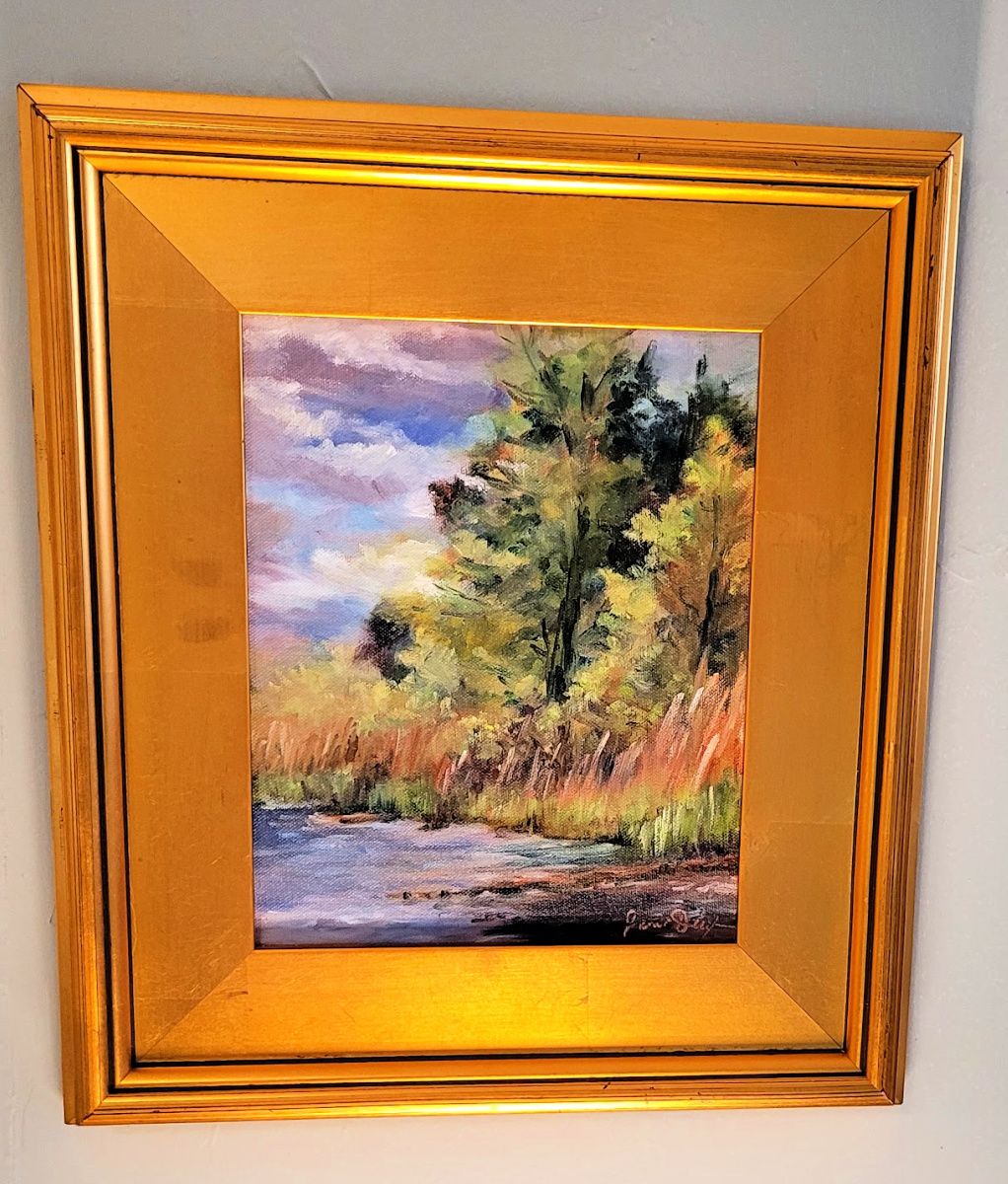 Lonely Lake - Watercolor by Janet Dixon - North East, MD
