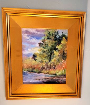 Lonely Lake - Watercolor by Janet Dixon - North East, MD