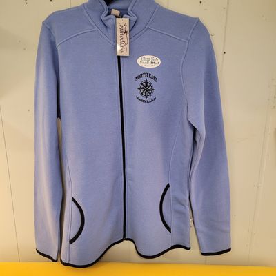 Ultra Soft Full Zipper Sweatshirt in Cornflower Blue