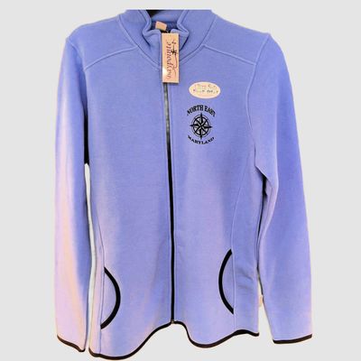 Ultra Soft Full Zipper Sweatshirt in Cornflower Blue