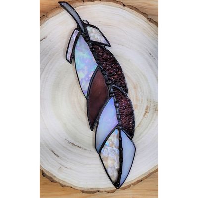 Stained Glass Feather Stained Glass Feather