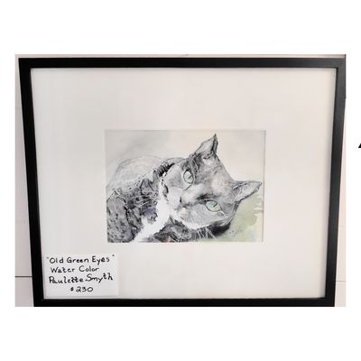 "Old Green Eyes" Watercolor by Pauletter Smyth - Havre de Grace, MD