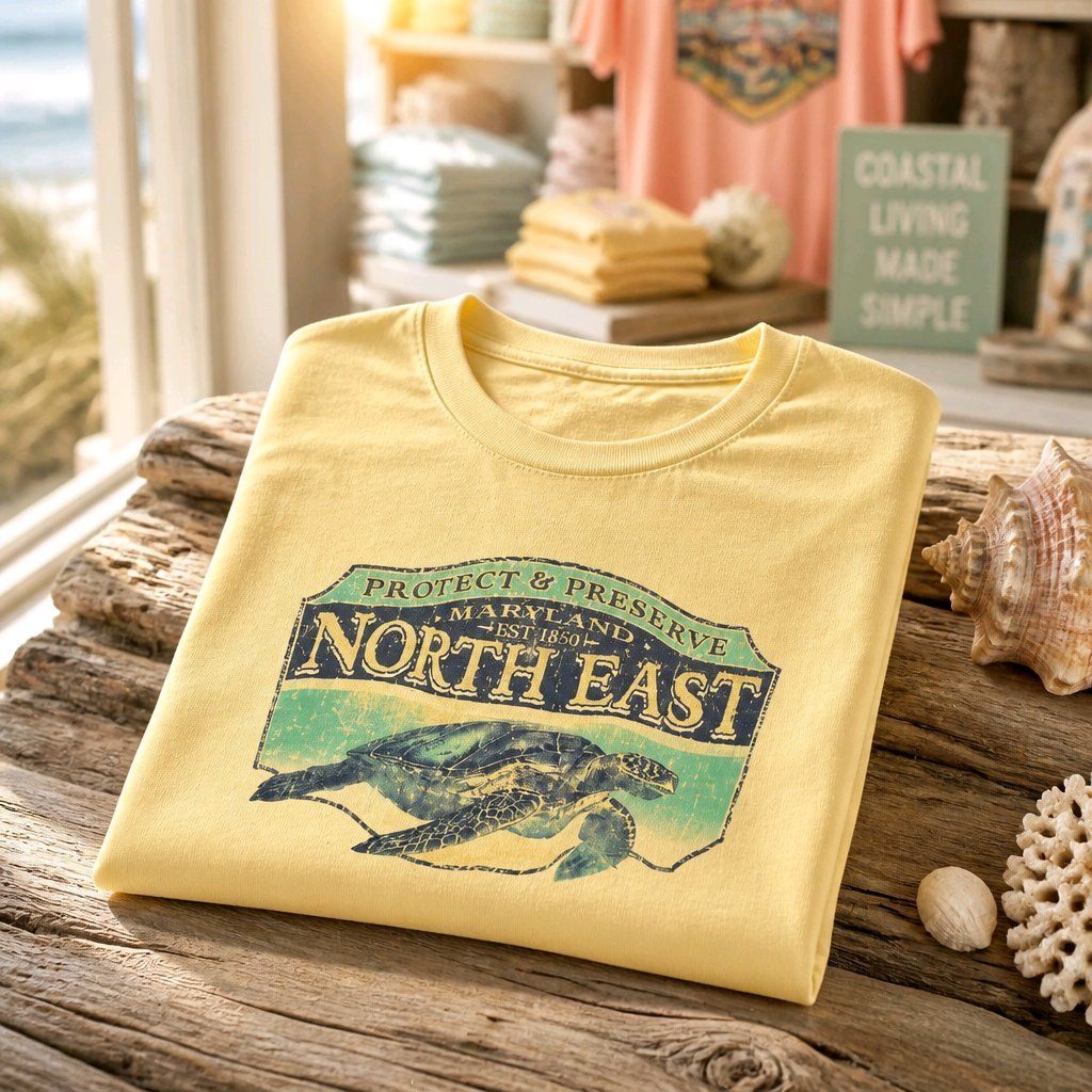 SS Crew Neck Comfort Color Turtle Tee