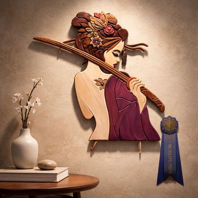 "Geisha Girl"  Intarsia by Gary Harvath - Elkton, MD