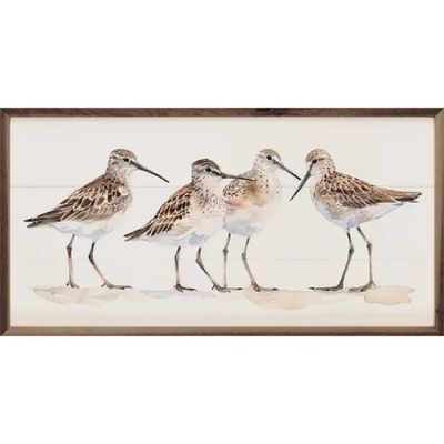 Sandpiper Framed Print 16" x 8" x 1"