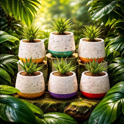 Mini Pots w/o plants Approx 2 ¾" (Height), 2 ¼" (Opening)