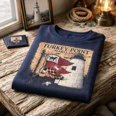 Turkey Point short sleeved Tee Shirt - Blue Turkey Point short sleeved Tee Shirt - Blue