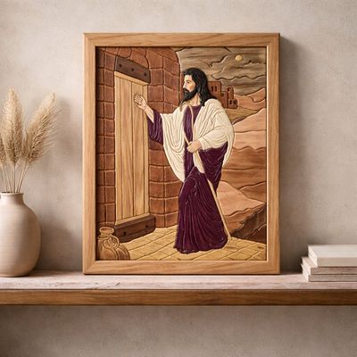 "The Knock" Intarsia by Gary Harvath "The Knock" Intarsia by Gary Harvath