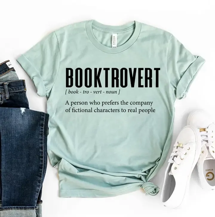 Booktrovert Short Sleeved Tee Shirt S - XL