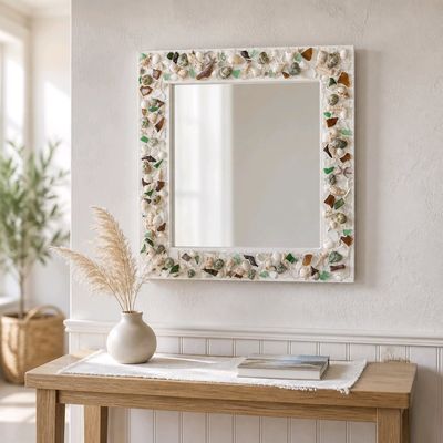Sea Glass Mirror -Julie Nelson - Chesapeake City, MD Sea Glass Mirror -Julie Nelson - Chesapeake City, MD