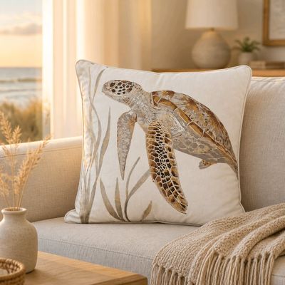 Sea Turtle Indoor/Outdoor Pillow 10% Off Sea Turtle Indoor/Outdoor Pillow 10% Off