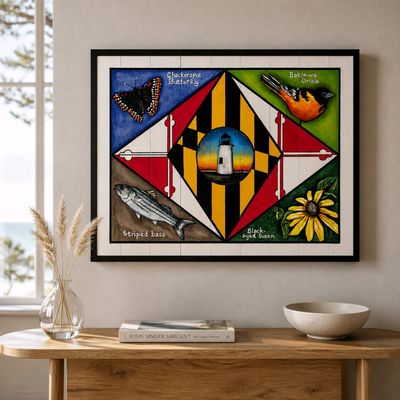 Maryland Painting by D J Kelly - Norfolk, VA 1 of a kind Maryland Painting by D J Kelly - Norfolk, VA 1 of a kind